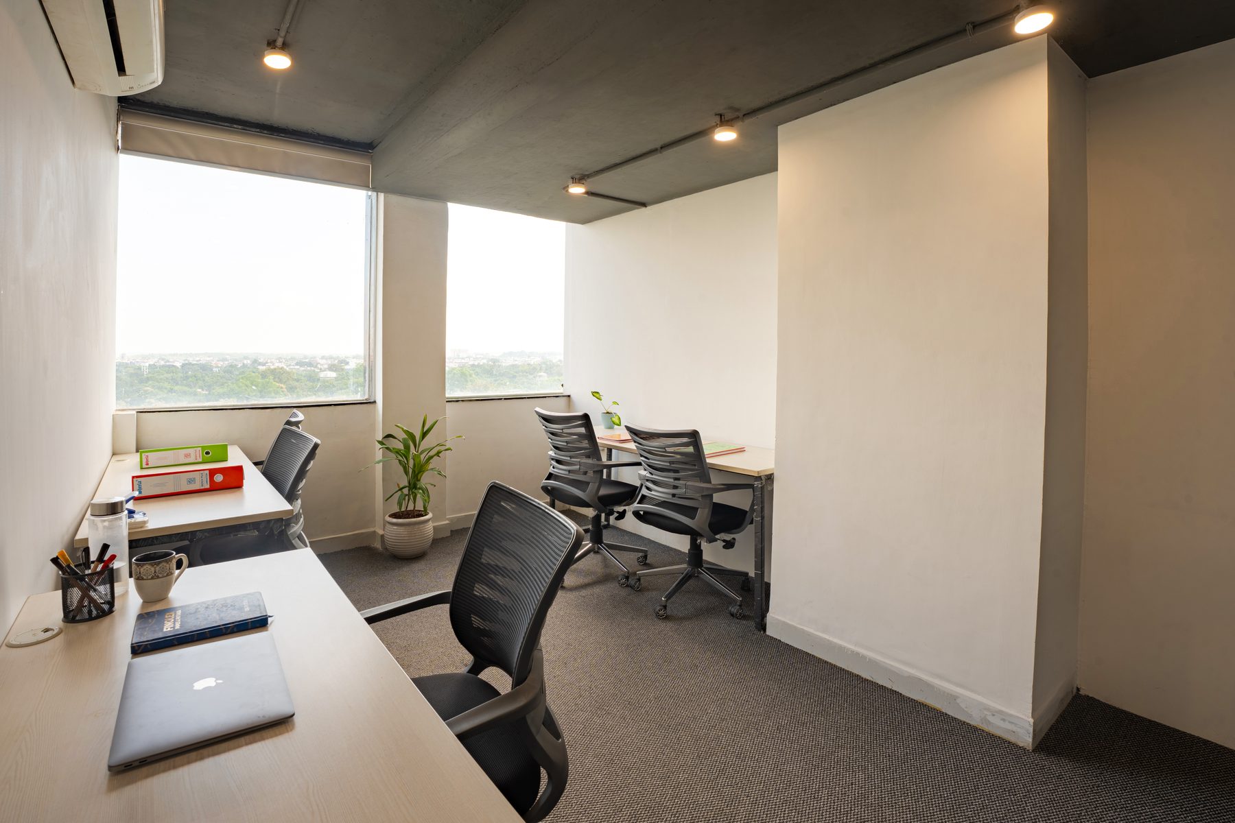 Representative private cabin at MileStone Coworking